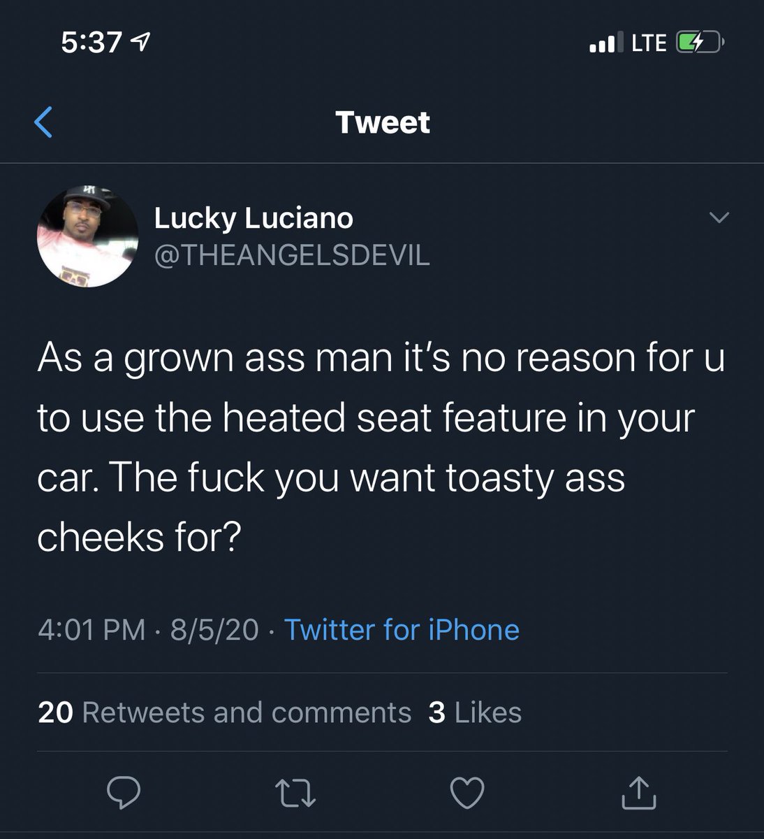 Luxury features in the whip are FLAMING. CAN’T MAKE THIS UP