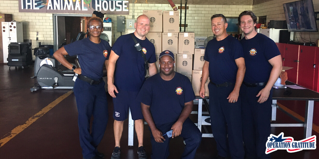 OpGratitude's tweet photo. Last week, our #CoalitionCOVID19 delivered jumbo Care Packages to fire stations around the Atlanta area with @atlfire to 1,100 amazing #FirstResponders! Thanks for keeping ATL safe!

@CSX @StarbucksNews @Prudential @veteransunited @MarsGlobal @liquidiv @LexisNexisRisk https://t.co/NdpeBap2aq