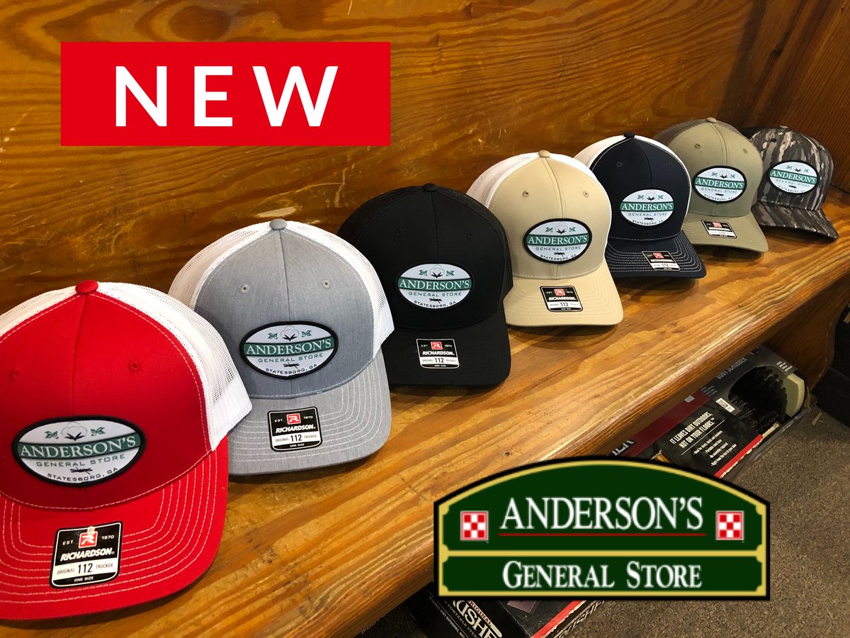 AGSSTATESBORO's tweet photo. Check our newest hat! Love these new Anderson’s patch hats. Only available at Anderson’s General Store! #ballcap #AndersonsGeneralStore https://t.co/qhQC89mY8n