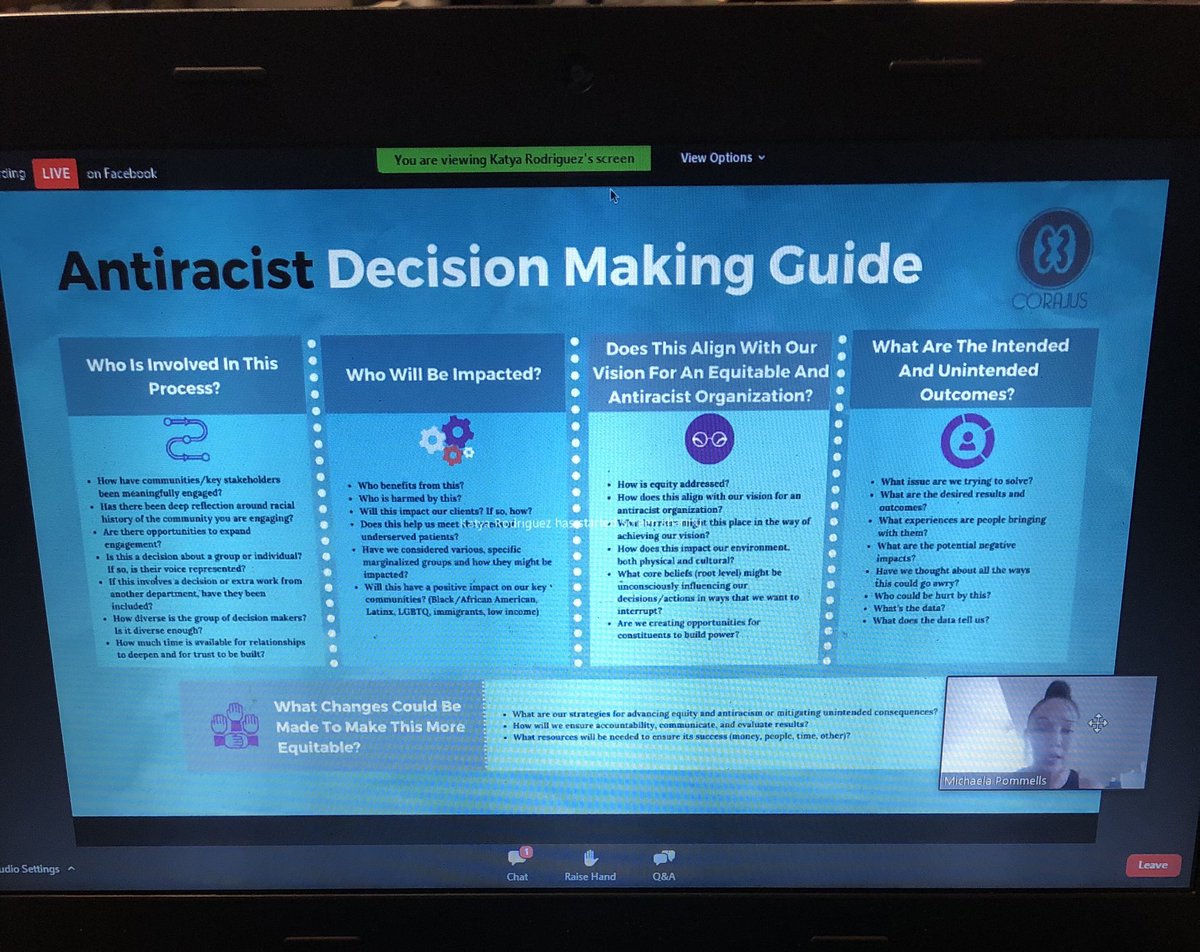 BVPTreganowan's tweet photo. Some great guiding questions as we make decisions for the school year, in the classroom, etc! #equityinstitute #antiracismatwork https://t.co/VFOHOtKL0A