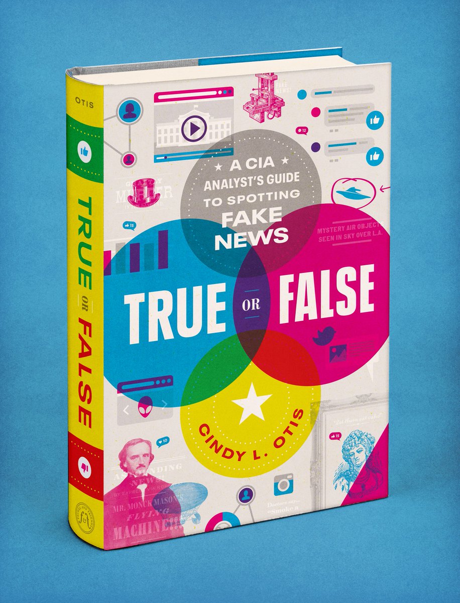 Here’s a new book I designed that came out last week!: “True or False” by  @CindyOtis_, a former CIA analyst, unveils the history of fake news and gives readers tips on how to avoid falling victim to it in a highly-designed and informative YA nonfiction book.