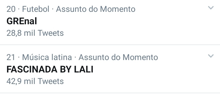 soyallexjr's tweet photo. Somos tendência no Brasil. Bora subirrrr FASCINADA BY LALI https://t.co/XSqTJBW4pk