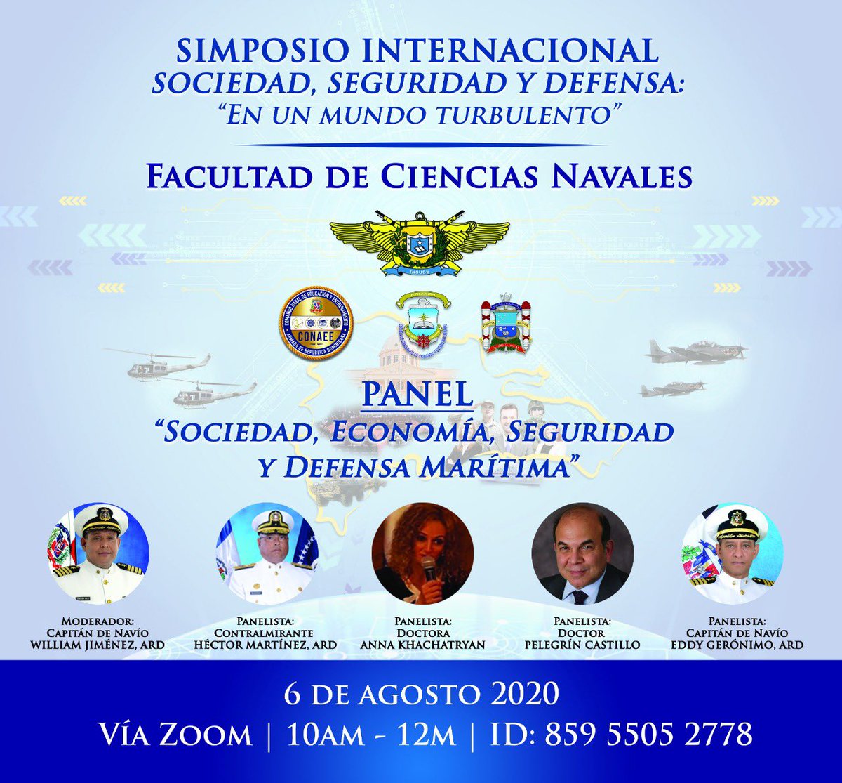 MDefensaRD's tweet photo. [Día 3...SIMPOSIO @INSUDE_RD] 🇩🇴✍

No te pierdas las ponencias de mañana en el Simposio Webinar "Sociedad, Seguridad y Defensa: En un mundo turbulento” de este Ministerio de Defensa; a través del Instituto Superior para la Defensa “General Juan Pablo Duarte y Díez” @INSUDE_RD https://t.co/XImMxGphFF
