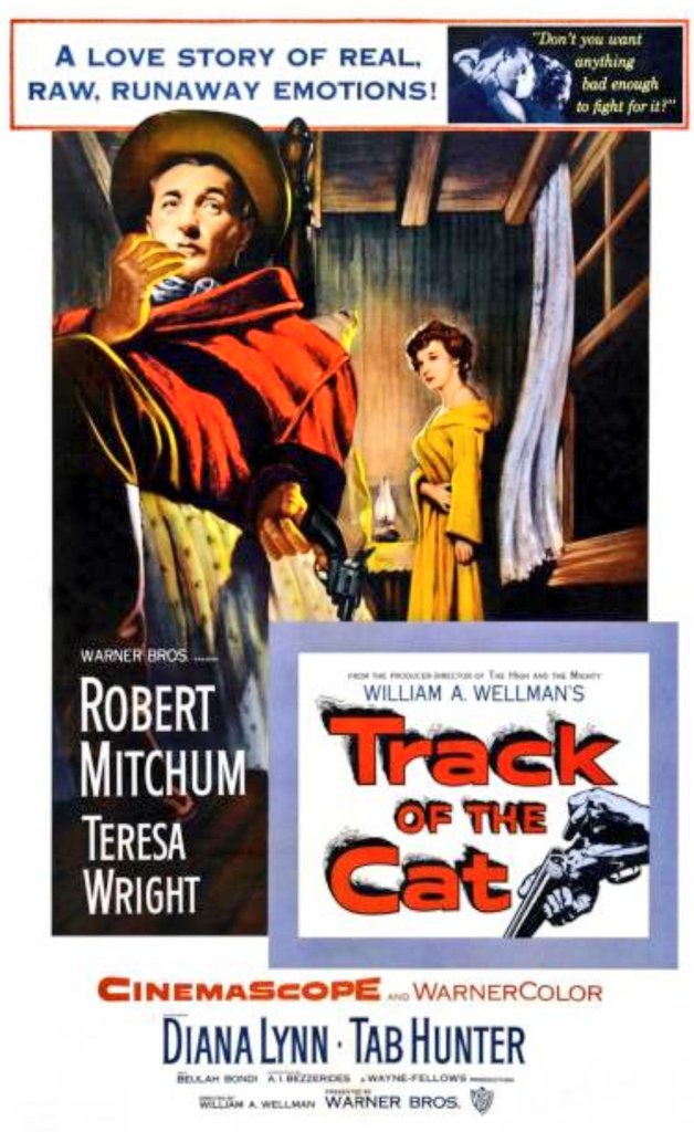 En 1954 continuó con “The Track of the Cat” (1954), de William A. Wellman, con una magistral interpretación de Mitchum.Pero su más fina y matizada interpretación la ofreció en “The Night of the Hunter” (1955), de Charles Laughton, quien por primera y última vez se pondría