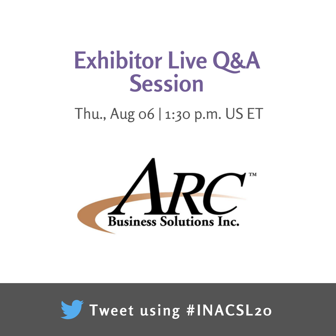 INACSL's tweet photo. The #INACSL20 live conference ended on June 27th, but we're providing learning opportunities until August 31.
Learn about products to help educate your students during tomorrow's Exhibitor Q&A Session w/ @arcbusiness https://t.co/Xyw2dYZ2tQ