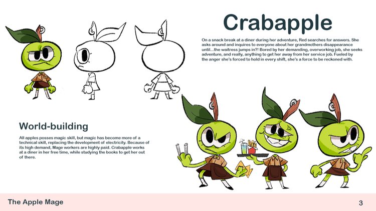 bunheartsarc's tweet photo. A gal named Red sets out on a quest to save her Granny Smith from the grasp of the evil Doctor Cyanide, who threatens to destroy the world’s core to bring back his lover. She’s accompanied by a hotheaded ex diner manager and a magical Wyrm.
#bettercartoon https://t.co/45awJgofQj