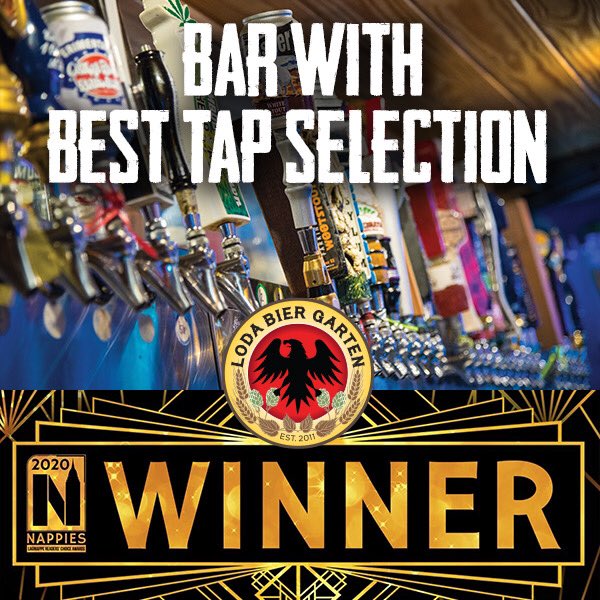 LoDaBier's tweet photo. Oh hey...we won a thing!
Thanks, Mobile. As long as you’re still drinking, we’ll keep the beers flowing!
#lodabeer #lodabiergarten #mobileal #twolocations #NappieAwards https://t.co/1ohnc7TkN2