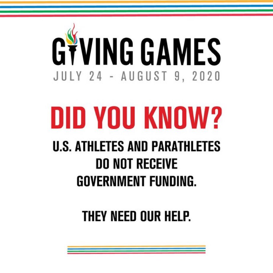 #DidYouKnow that, unlike other countries, U.S. Athletes and Para-athletes do not receive government funding? We rely on donations to compete at an international level, &amp; we won't make it to Tokyo without you! Give now at usawr.org/give or text "GivingGames" to 243725.
