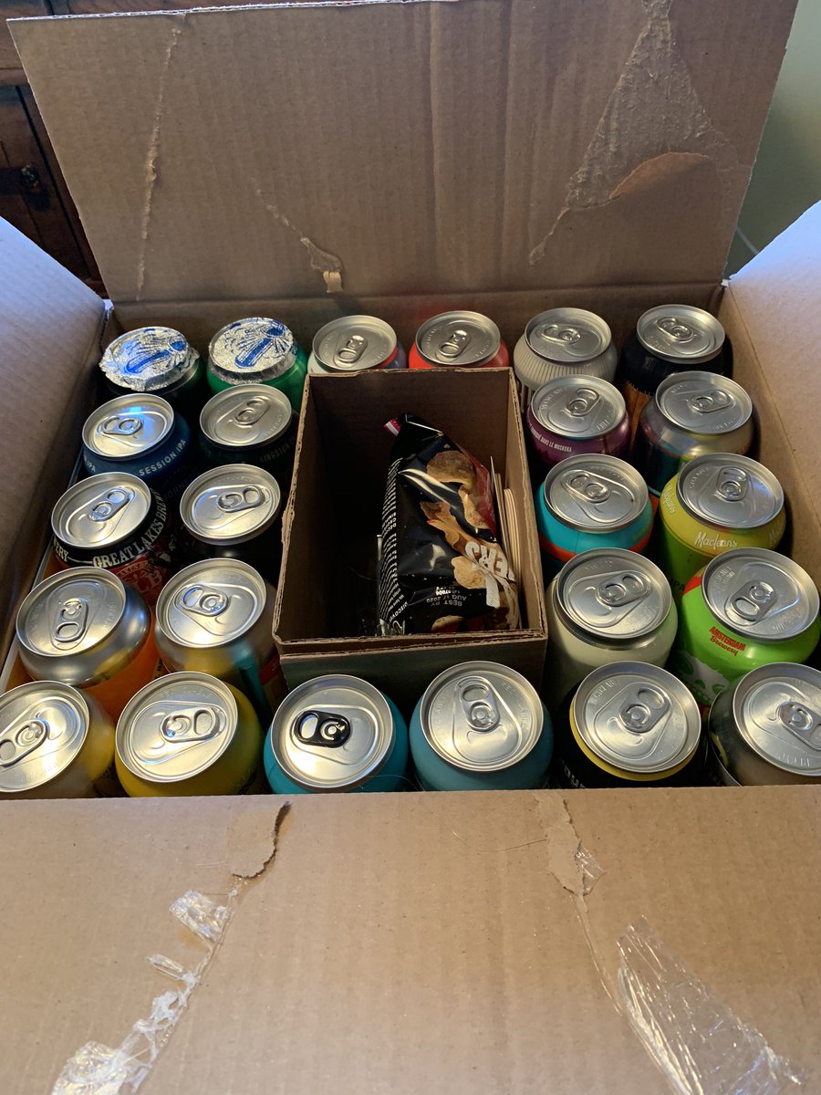 greatbigkid_eh's tweet photo. Is it late December already? 
(where is the “eagerly rubs hands together” emoji?) 

Mrs Kid made a little detour on her way home and picked up my box at @SteamWhistle. 

Jam-packed, primarily with bevies I’ve not had before (19 of 24). It’s gonna be a time! 🍻 

#RHCBF2020 https://t.co/xAyT8mogpz