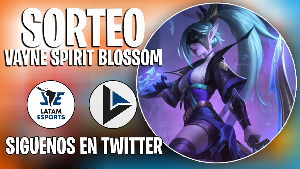 LastpickGG's tweet image. ME QUEDAN DOS CÓDIGOS DE VAYNE SPIRIT BLOSSOM, GENTILEZA DEL PARTNER MÁS GRANDE DE TODA LATINOAMERICA UNIDA! #LeaguePartner #LPP Así que los estaré sorteando entre las personas que me sigan @LastpickGG y a mi hermosa comunidad @LatamEsportsGG y le den RT a este twit! participen!
