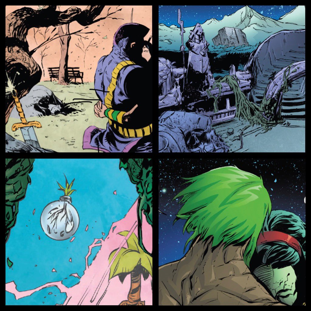 dano_cosmic's tweet photo. This was masterful use of continuity to create an engaging story. Blown away, one of my fav reads of the event!
✨
Lords of #Empyre: #CelestialMessiah #1
✨
W-#AlexPaknadel, A-@alexlinsart, C-@MattYackey, L-#ArianaMaher
✨
#Quoi #Swordsman #Mantis #Cotati #MarvelCosmic https://t.co/bgYYQQJ4MT