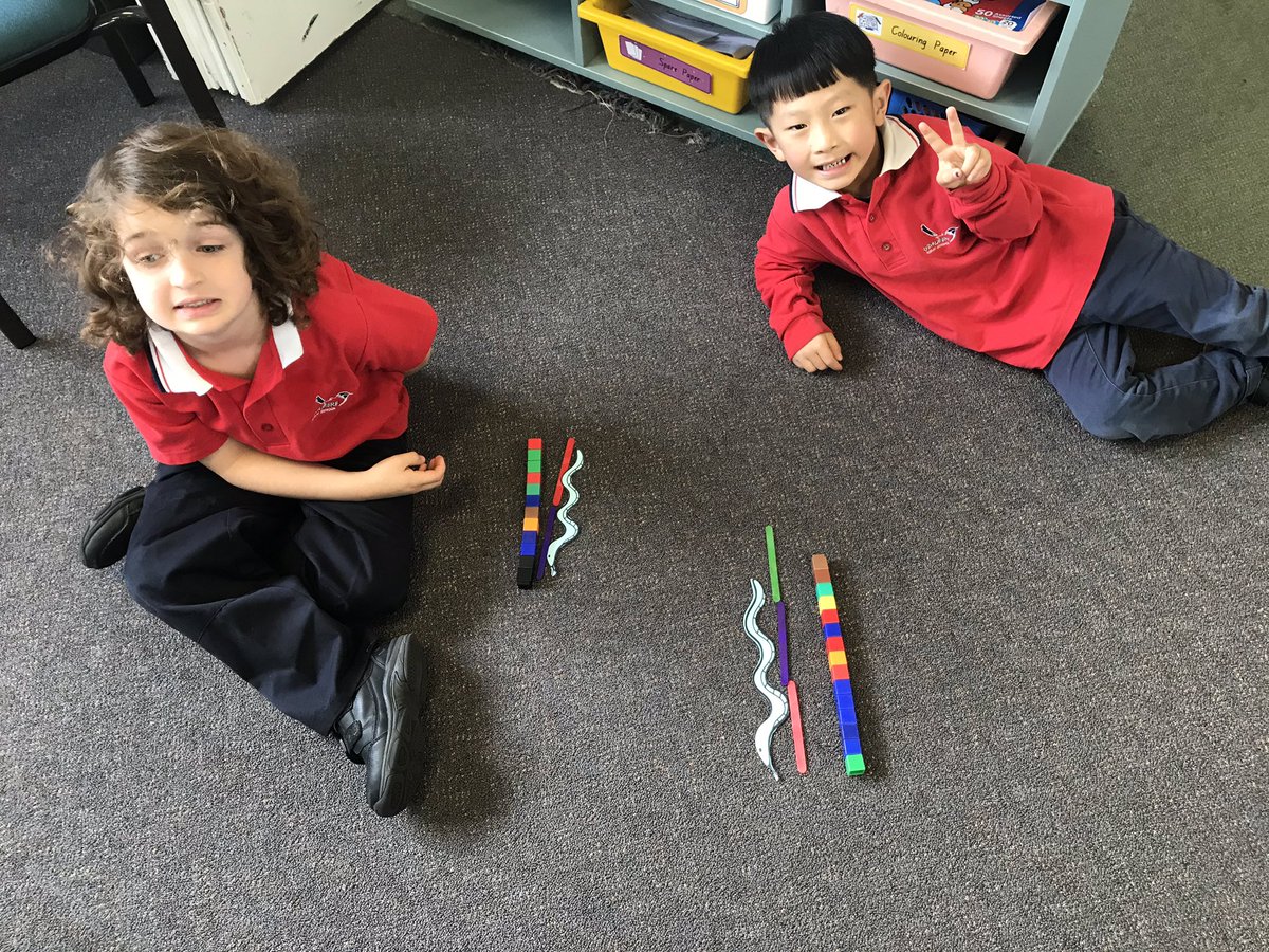K Purple have been learning about length in maths this week. We enjoyed measuring objects using different materials! #EdWeek20