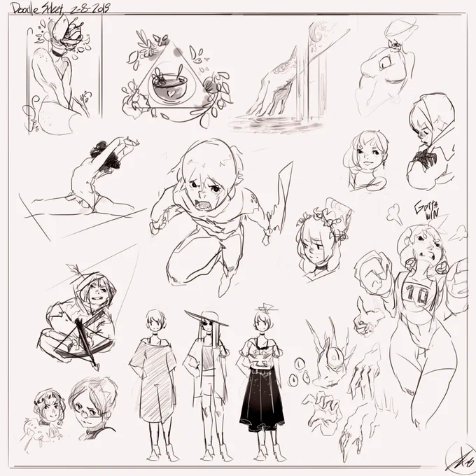 old doodle sheets ✏️ 