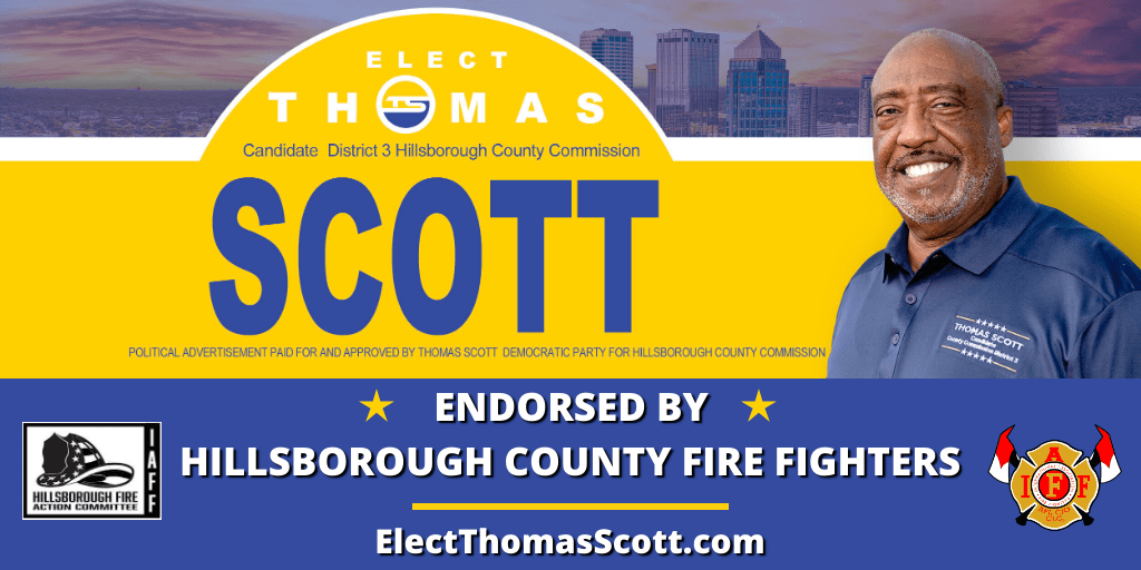 ElectTScott's tweet photo. Endorsement Announcement🎉 Thank you so much to the Hillsborough County Fire Fighters for your Endorsement!

I value your support, @HCFFLocal2294!!!

**Don’t forget to mail in your Vote by Mail Ballots📬

#VoteByMail #District3 #ElectThomasScott https://t.co/p0TVqZJaFR