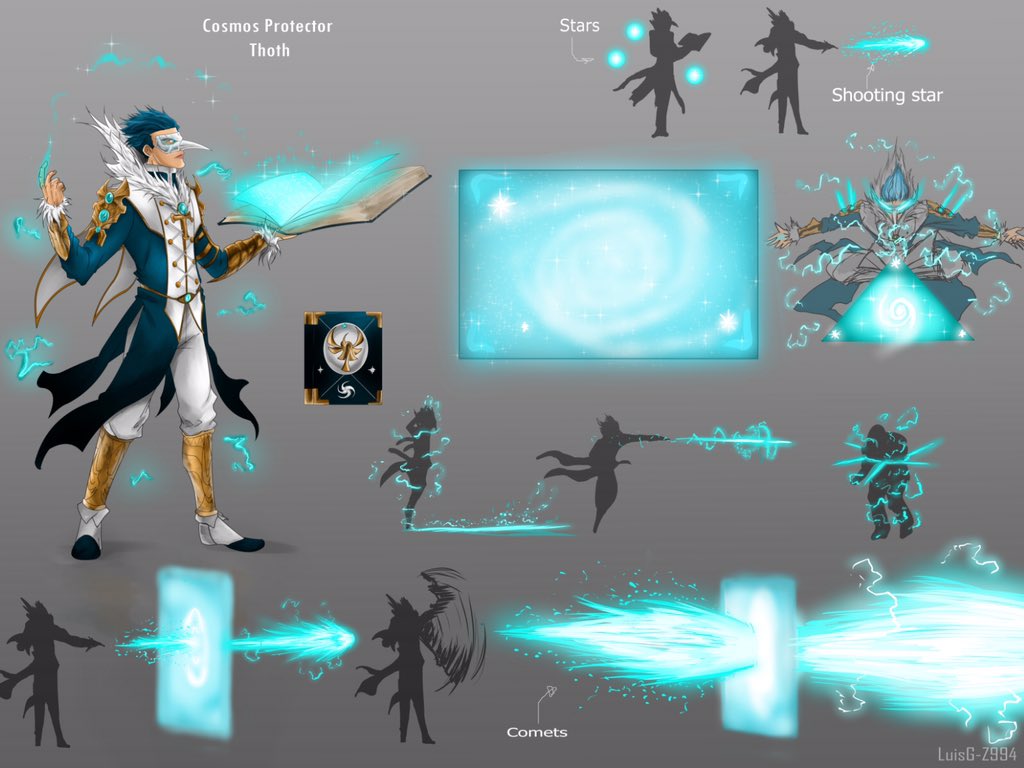 <a href="/SMITEGame/">SMITE 2</a> <a href="/HiRezStudios/">Hi-Rez</a> <a href="/HiRezAjax/">TitanAjax</a> <a href="/HiRezArtShow/">Smite Art Show 🎨</a> I made this costume design for Thoth inspired by the galaxy, I called it Thoth protector of the cosmos. Thoth is one of my favorite gods, I hope you like it. #Smite #conceptart #Smiteconcept #fanart #smiteskin