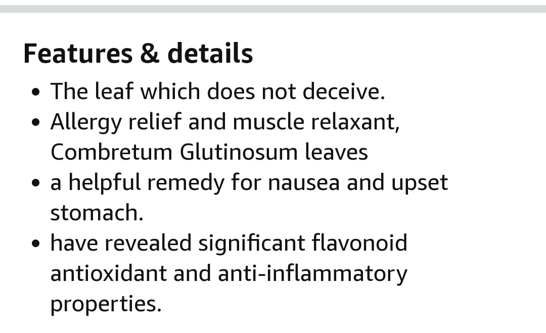 34. Hobbi rat/dooki/jambakatan ke/Combretum glutinosumDrink it The leaf which does not deceive is what the mandinka's call it!? Anyways, apparently has antioxidant, muscle relaxant, anti inflammatory properties.
