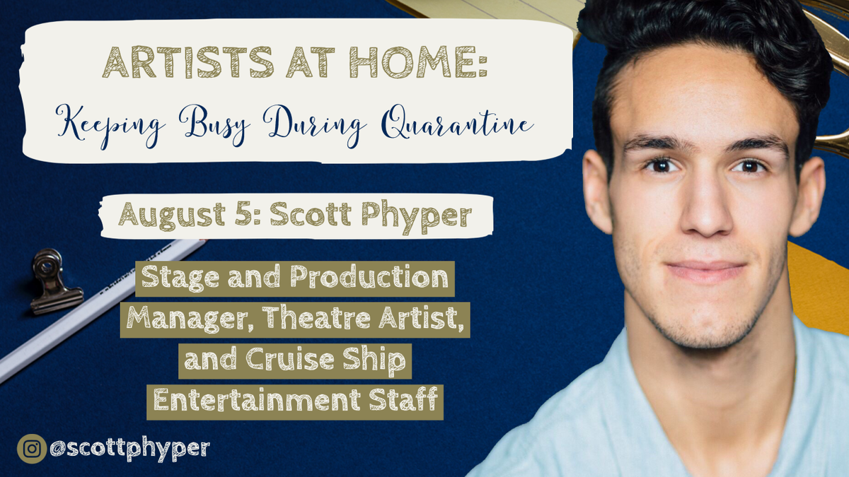 theatreinsomnia's tweet photo. In today's episode, we're chatting with Scott Phyper (@ScottPhyper) who is a Stage and Production Manager, Theatre Artist, and most recently, cruise ship entertainment staff! Check it out here: https://t.co/AVzhbvWbUM https://t.co/zht8V3nzHe
