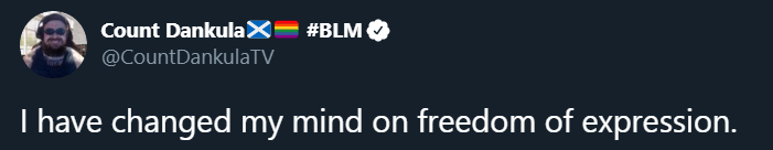 Not__So_Obvious's tweet photo. Never thought I'd see the day #RIPFreedomOfExpression https://t.co/oryiiC1feo
