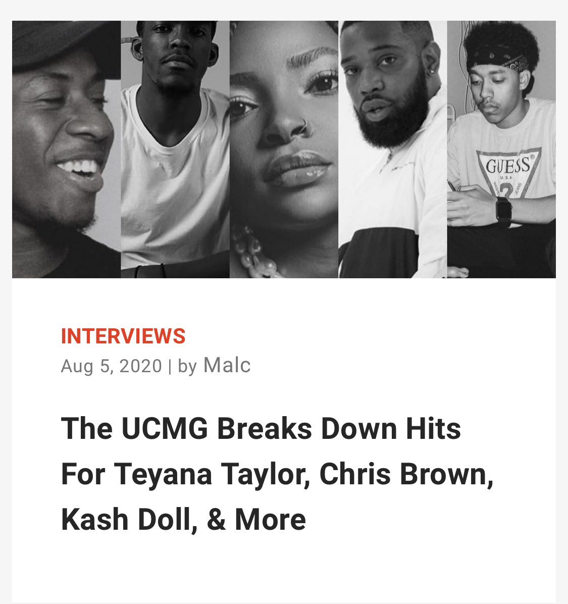 TheUCMG's tweet photo. @ELEVATOR_ talk with @TheUCMG roster about their experiences working on some of the hottest tracks! 🔥🔥 Check it out with the link below!! 
https://t.co/fynqUn0hlR https://t.co/K4m9gmH72g