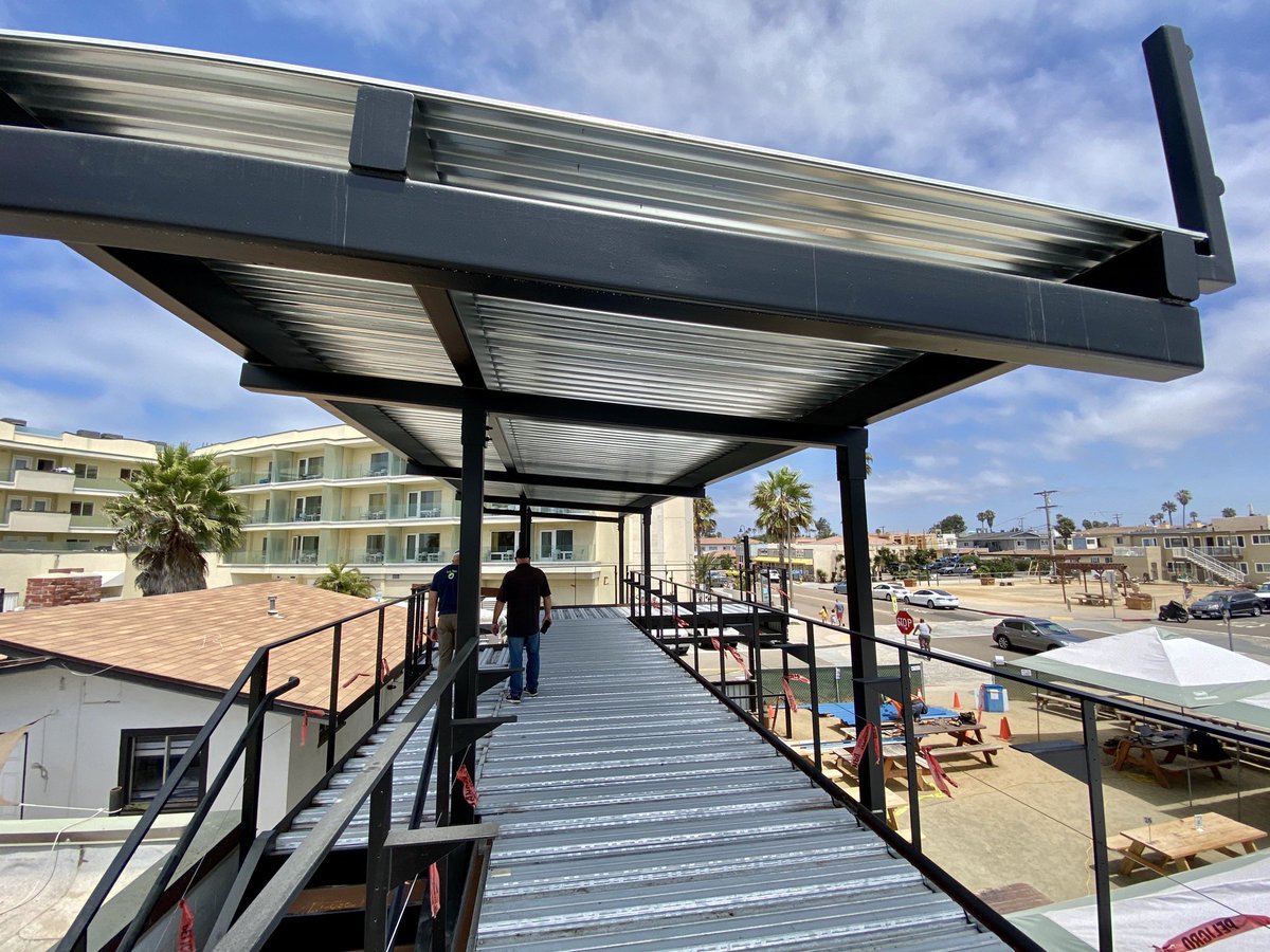 We cannot contain our excitement! The first part of our "shipping container" installation at Mike Hess Brewing Imperial Beach is almost done! Mike's Yard is still open during this construction, so cruise over for a pint and a taco, and check out the progress for yourself.