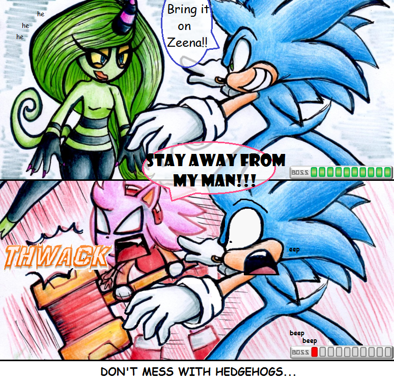 Kunle Sanders on X: Shadow the Hedgehog's reaction of Sonic punching Amy  Rose (from Sonic the Hedgehog series)  / X