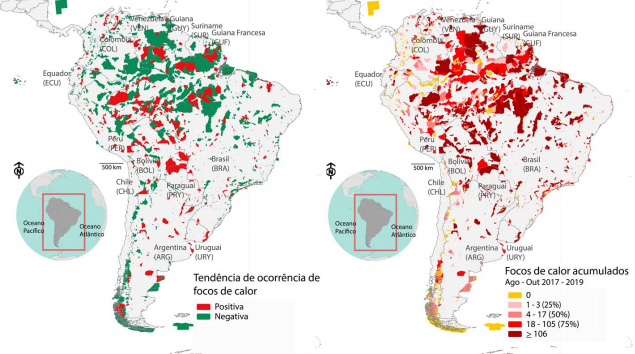 mapfireproject's tweet photo. Nota técnica “Probabilidade de #queimadas e #incêndios #florestais nas áreas protegidas da América do Sul”. Participação de @LianaAmazonia @gselaya1 @aragao_luiz , equipe e outros colaboradores(as) sul-americanos e do Reino Unido. 
@IAI_news @IPAM_Amazonia
https://t.co/Sb6uKu1DHj https://t.co/0GXjaIXYm1
