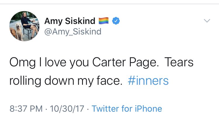 From the “the walls are closing in!” school of thought comes these tweets by  @Amy_Siskind, who no longer seems so enamored with or interested in the story of Carter Page. Curious.