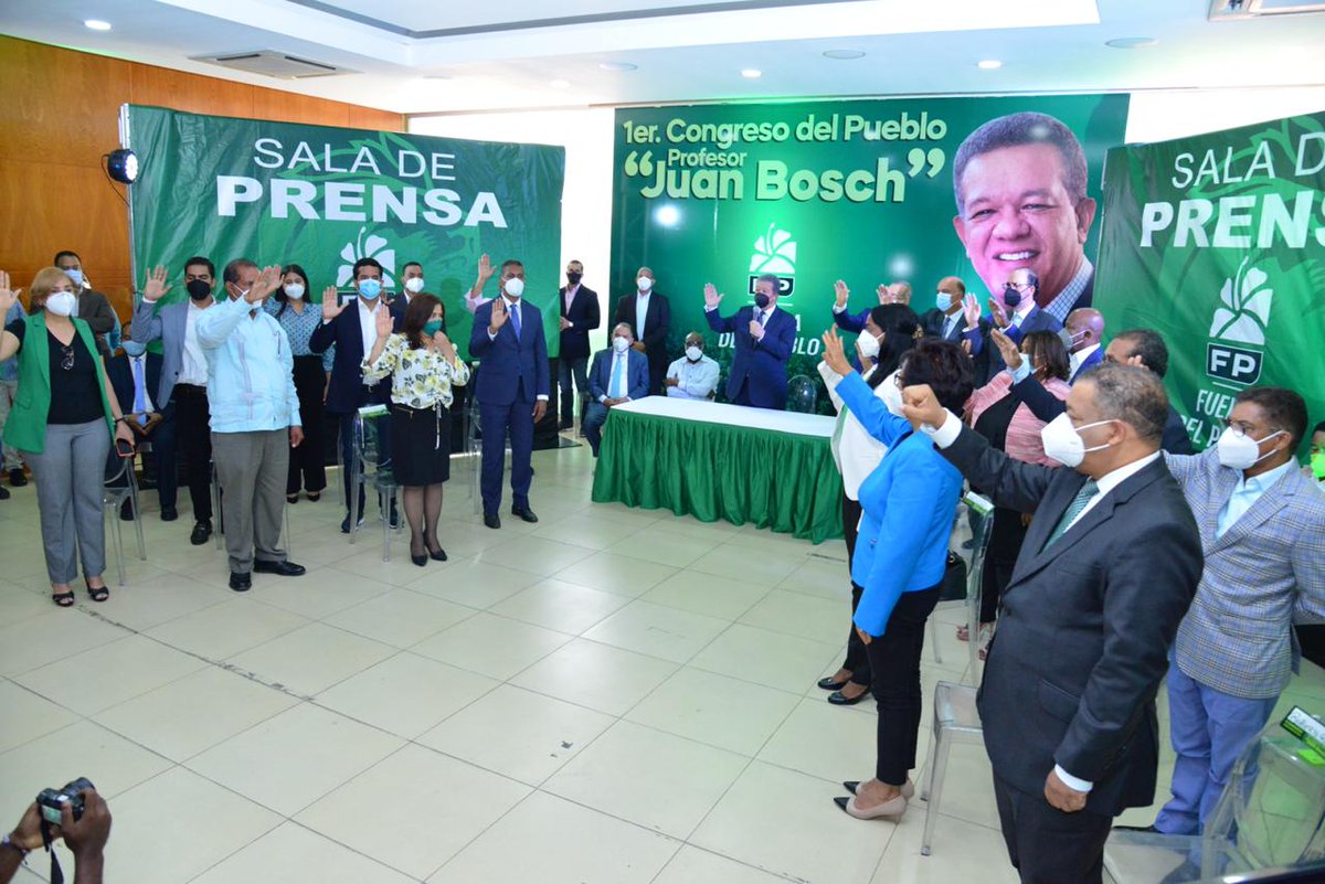 El día de hoy, hemos tenido el grato honor de juramentar a la comisión organizadora del Primer Congreso de la Fuerza del Pueblo, profesor Juan Bosch, que celebraremos desde el 6 de noviembre del año en curso, hasta el 27 de febrero del 2021.