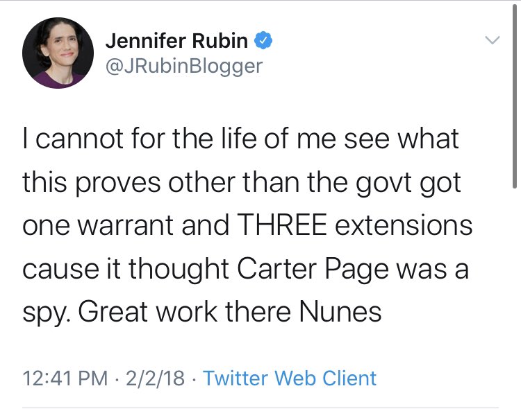 It wouldn’t be a thread if  @JRubinBlogger didn’t find her way onto it.