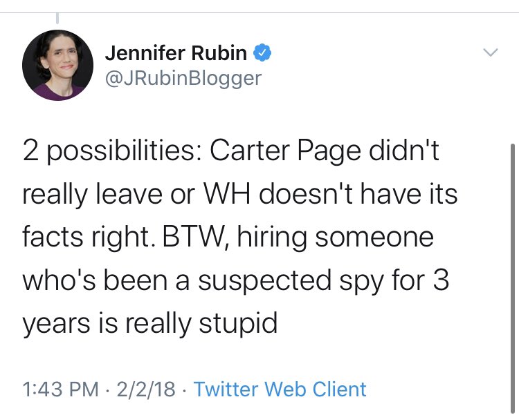It wouldn’t be a thread if  @JRubinBlogger didn’t find her way onto it.