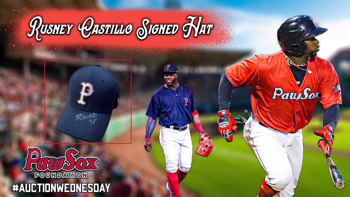 PawSox's tweet photo. This week, we are auctioning a hat autographed by 2018 International League batting champion, Rusney Castillo!
Start your bidding today! https://t.co/vwoIdwahPO
#AuctionWednesday https://t.co/Bwtr7AI905