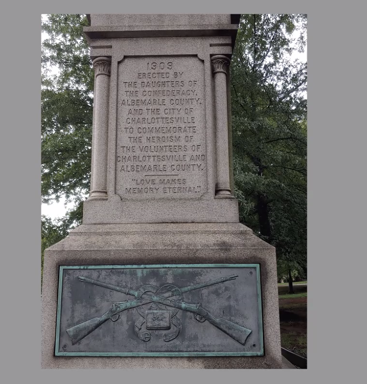 a little over half of the local men who served in the confederate army served in the 19th virginia infantry. before the war, they functioned as slave patrols.one of them, the monticello guard militia, was present at john brown's execution.