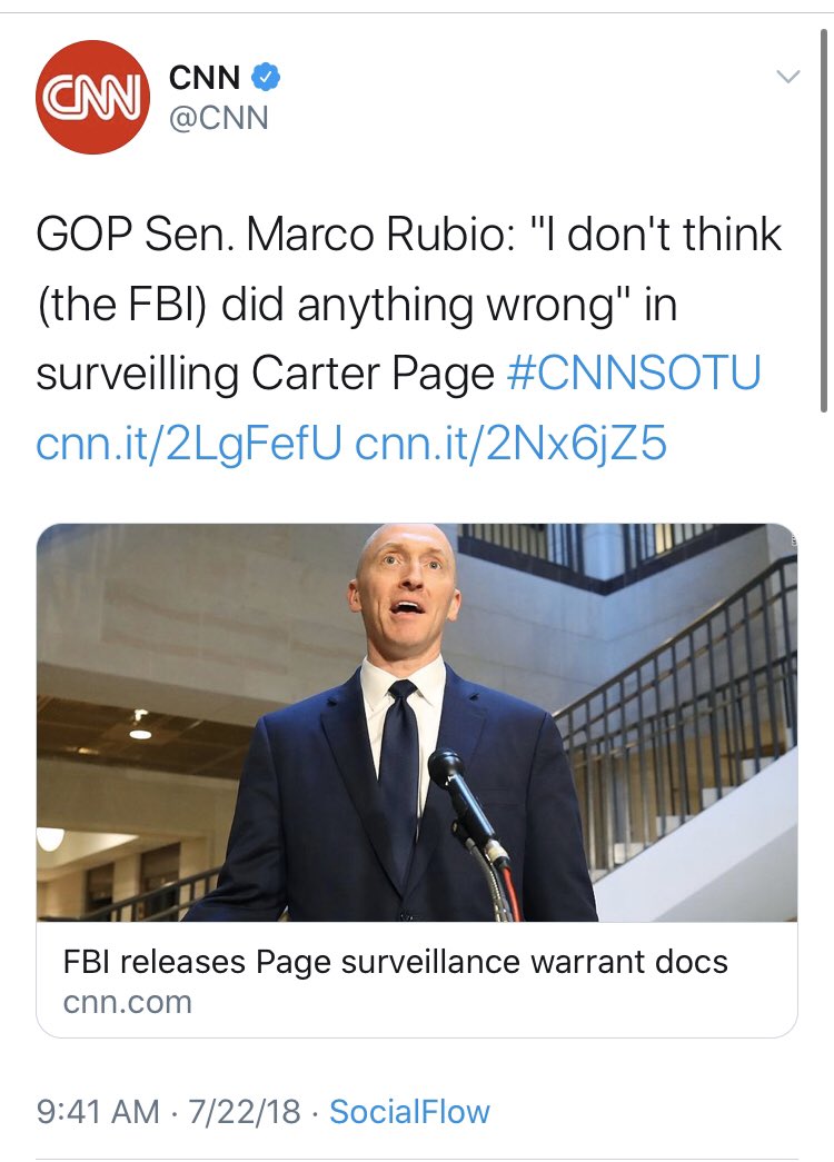 And we’ve got bipartisan bullshit! Here’s  @marcorubio who may wish he had this take back.