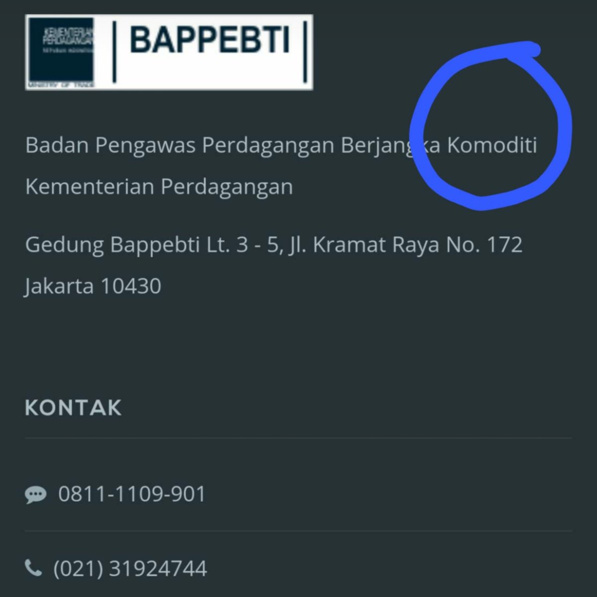 AndriIndradie's tweet photo. Saya tidak tahu harus menggunakan kata yang mana. "Komoditas" atau "komoditi". Ada yang bisa membantu saya?

@BadanBahasa @InfoBappebti @Kemendikbud_RI @Kemendag https://t.co/nzEUJzZb3s