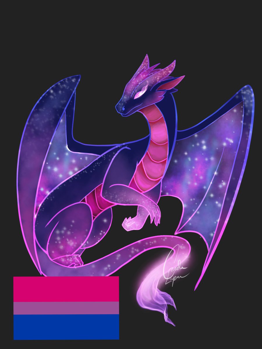 Bisexual Pride Dragon Link:  https://www.redbubble.com/shop/ap/51520170?asc=u #scalesout  #bisexual  #pride