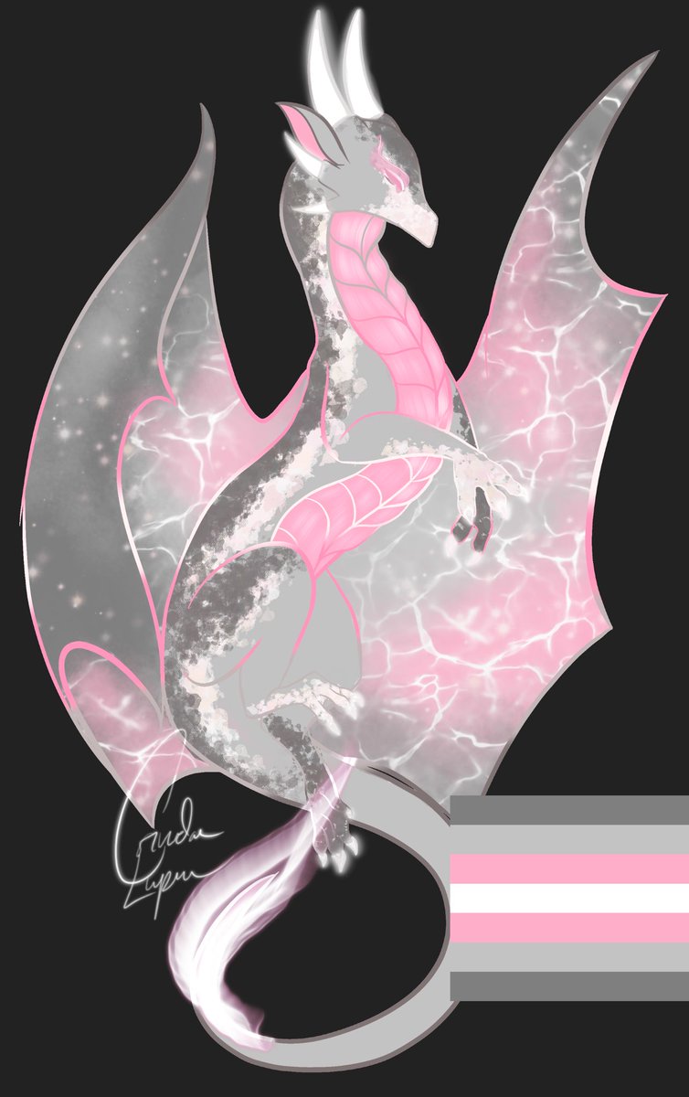 Demigirl Pride DragonLink:  https://www.redbubble.com/shop/ap/52735336?asc=u #scalesout  #demigirl  #pride