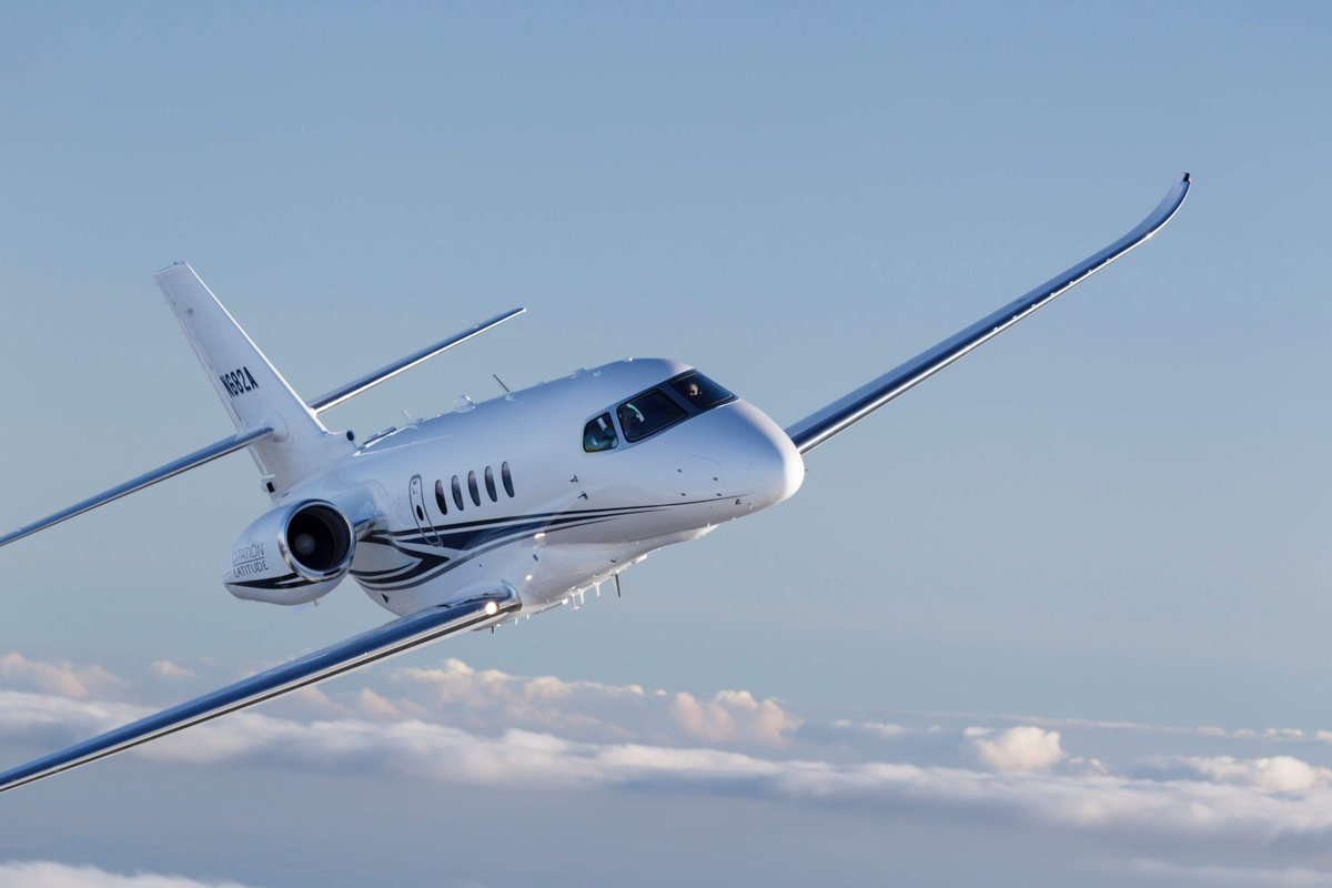 Cessna's tweet photo. LA ➡️ NYC

It's a common route for the Citation Latitude, the best-selling midsize jet in the world.

Step inside and take a closer look: https://t.co/ElXmz5ioHh

#FlyCessna #PrivateAviation #BizAv https://t.co/BeP6R6Y1iW