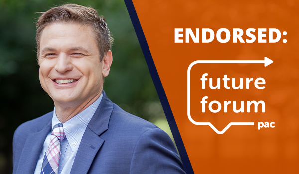 We’re thrilled to share with you that we just received an endorsement from the <a href="/FutureForumPAC/">Future Forum PAC</a> which is a coalition of young Democratic Members of Congress tackling issues they have faced first-hand like student loan debt and climate change.
