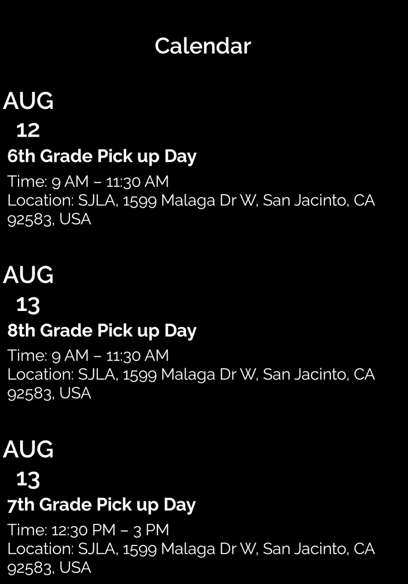 Check out our website for more information. sjla.sanjacinto.k12.ca.us