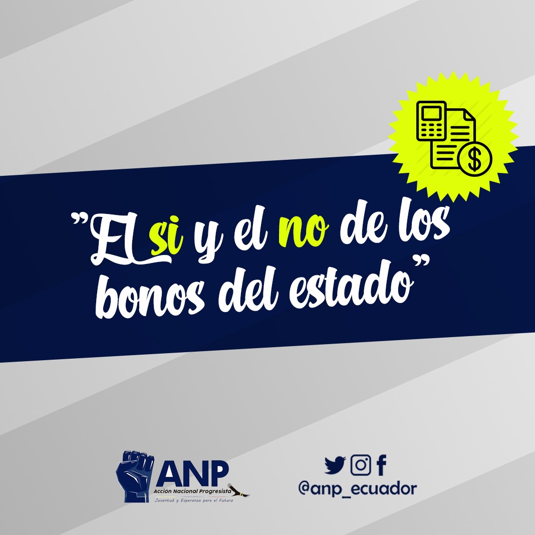 AnpPichincha's tweet photo. Desde ANP Pichincha generamos política desde el conocimiento y la academia.

Aqui un aporte sobre los BONOS del Estado..

¿Que mismo son? https://t.co/D9j257GZ33