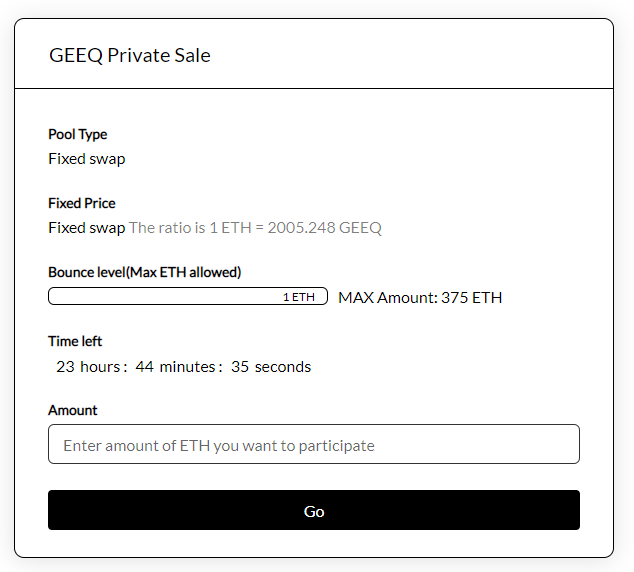 A fake ICO! The real  $GEEQ lists tomorrow and all rounds are sold out