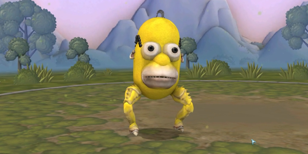 I wonder if people behind the simpsons will ever see my little homer I made in spore