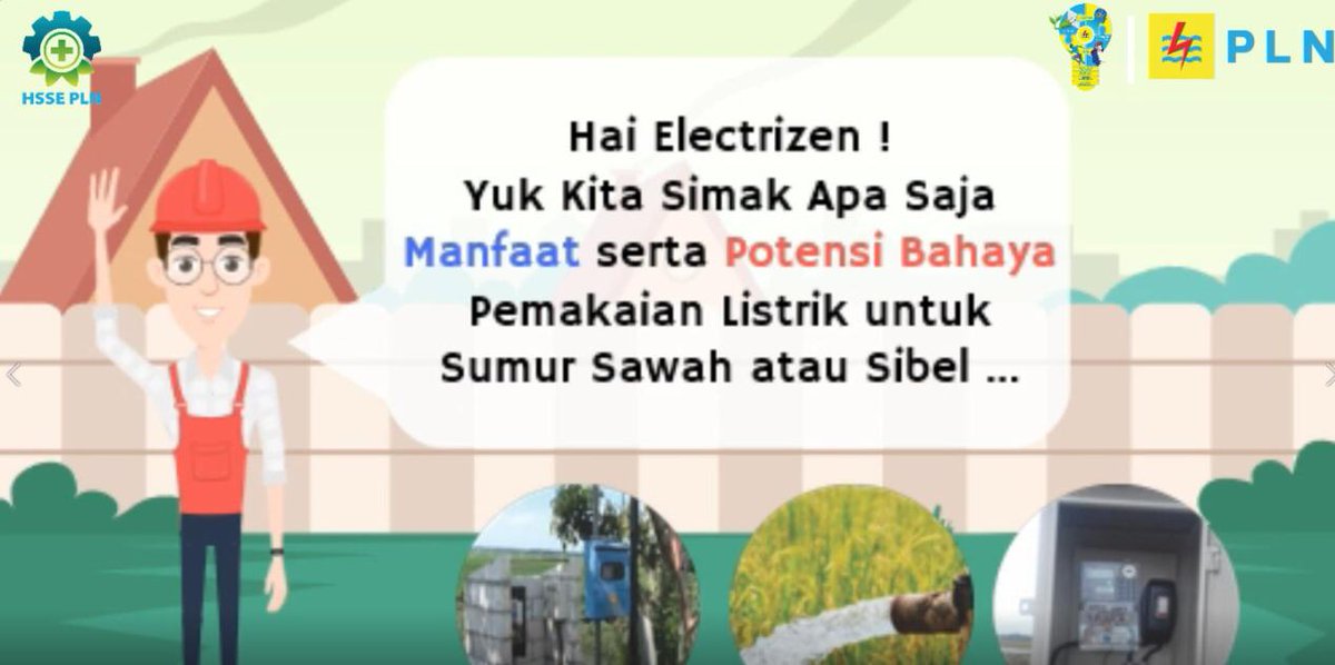 plnsolo123's tweet photo. Kalo kalian punya sibel atau sumur di sawah memakai aliran listrik PLN, kalian harus simak nih apa saja manfaat serta potensi bahaya pemakaiannya.
Cek link Video dibawah ini ya,
https://t.co/LKRHqjnS2b

#patuhtaattanggap
#divhsse
#K3L
#PowerBeyondGenerations 
#ListrikUntukrakyat https://t.co/hDzAp0kkIW