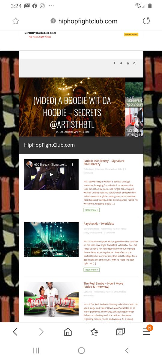 hhfightclub's tweet photo. Ranked in Top 100 hiphop blogs on google 🏆 .. Artist get seen today by thousands on hiphopfightclub magazine💪🏾
.
.
.
#indierapper #youtuberapper #soundcloudrapper #indieartist #indierappers #wshhrapper #wshh
#hiphop #musicmagazine #HipHopMusic https://t.co/BvV76IB7Hk