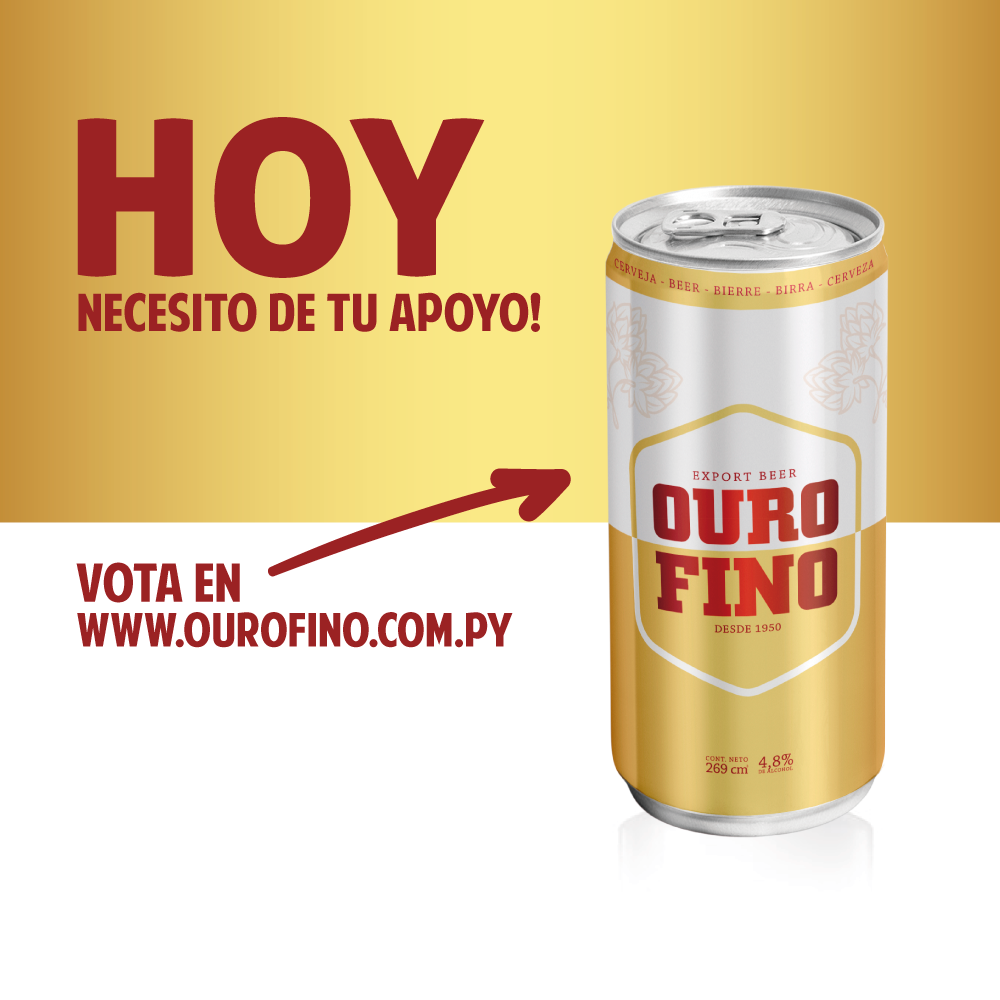 davidjbosch's tweet photo. Estoy en la recta final del concurso de la nueva lata de OURO FINO! Me ayudan con un voto y un RT? Les va a tomar solo unos minutos, tienen que entrar a https://t.co/EvcOsgKQtL votar por la 2da lata y completar los datos. Gracias por el aguante, de verdad! 🙌🏻🍻 RT RT RT 🙏🏻 https://t.co/QUmaT6LbYK
