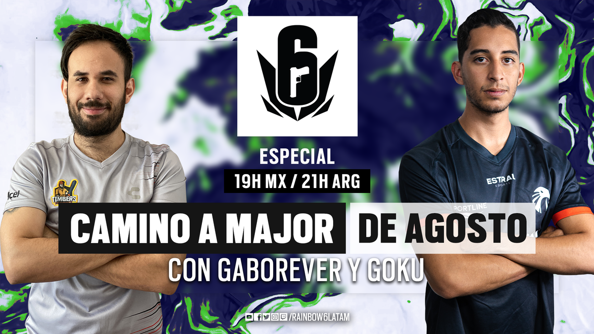 R6esportsES's tweet photo. ¡Mañana tenemos un programa muy especial!😉👌

Vamos a platicar con @werevertumorro y @The_Shredded_A sobre el Major Mexicano entre Estral y Timbers🏆

Nuestros anfitriones serán @SkyshockGG  y @foxtrot8tv😎

Los esperamos a las 19:00 MX / 21:00 AR en 👉https://t.co/z8WuHzbazB📺 https://t.co/CIxgWgd6WU