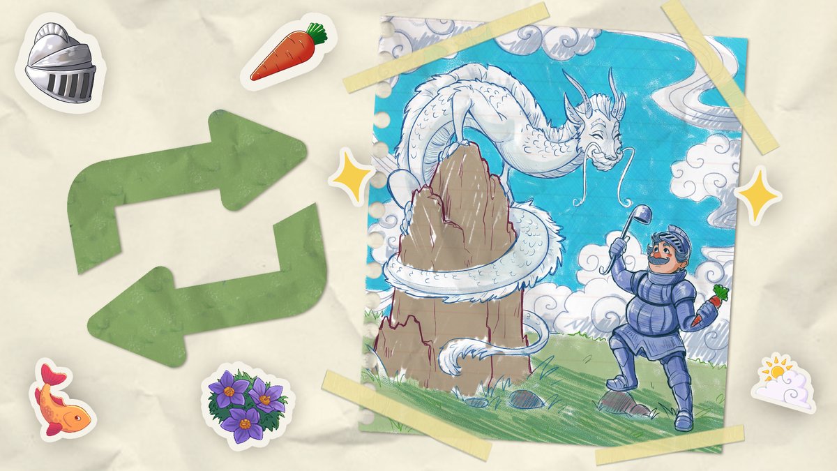 CookingDiaryJPN's tweet photo. 勇敢な騎士！ 最強のドラゴン！ そんな時代に旅をしてみたいと思いますか？🐉 

🔁このツイートをリツイートして下さい！ 抽選で幸運な15名のシェフに100ルビーずつ差し上げます！

🥕締切は日本時間8月13日午前9:00です。結果は来週発表します。

#クッキングダイアリー https://t.co/rF7rw1gzl4