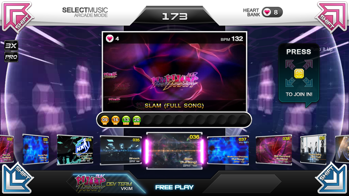 vkimroyal's tweet photo. Fun #PIUInfinity fact of the day: we pitched AM a list of full versions to hopefully use for 1.10.
Unfortunately, they said no to more K-pop fulls, but apparently Slam was okay, lmao. I guess Slam isn't K-pop!
This song is hype though. Very glad this got approved at least! https://t.co/QUQRHVvMQj