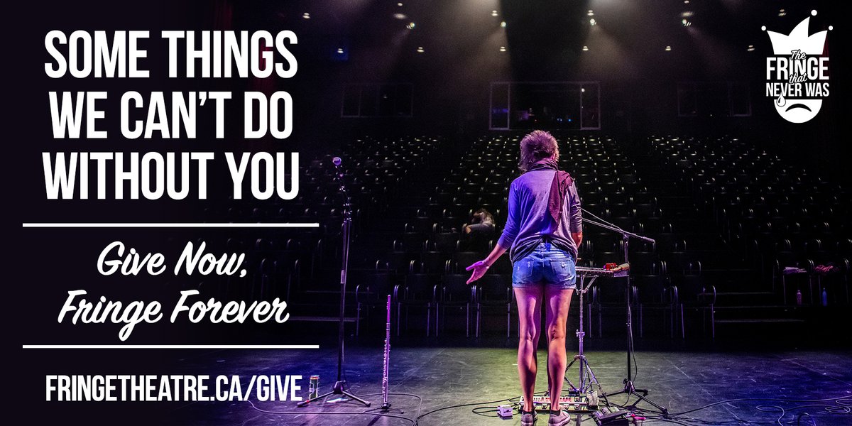 edmontonfringe's tweet photo. Some things we can’t do without you. Give now, fringe forever. Operators are standing by! Call 780-448-9000 or donate online: https://t.co/VywYqLGBAp https://t.co/pbduFoTq9x