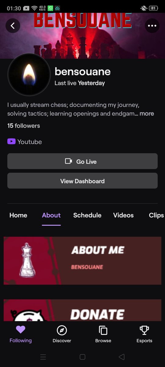 bensouaneyounes's tweet photo. Join the stream. I'm documenting my journey of becoming a good chess player 

#chess #streamingchess #twitch #newstreamer https://t.co/Cs1fm86qTc